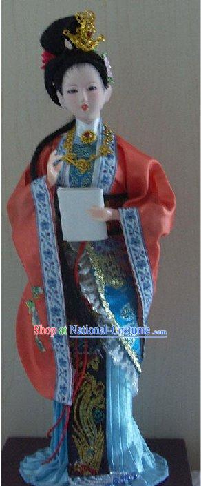 Handmade Peking Silk Figurine Doll - Jia Yinchun in Dream of the Red Chamber