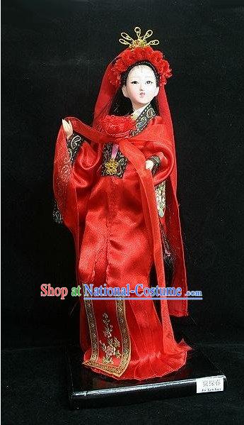 Handmade Peking Silk Figurine Doll - Jia Tanchun in Dream of the Red Chamber