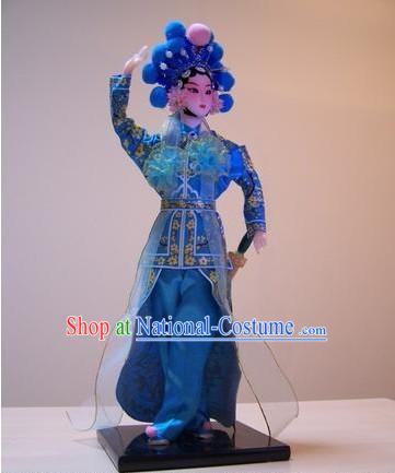 Handmade Peking Silk Figurine Doll - Xiao Qing