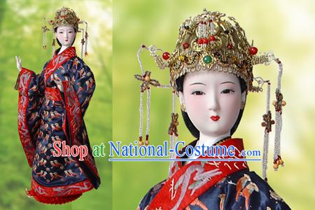 Large Handmade Peking Silk Figurine Doll - Song Dynasty Empress