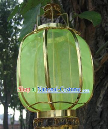 Chinese Classical Ancient Style Silk Iron Lantern