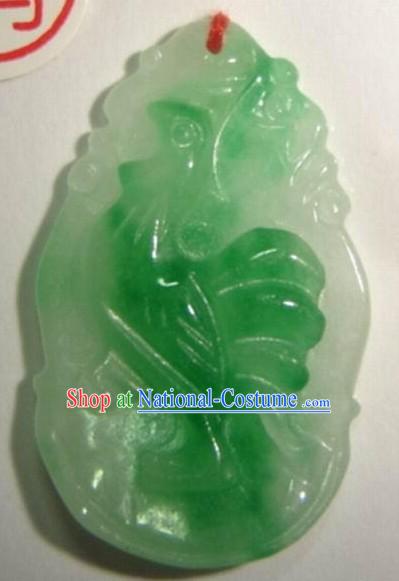 Chinese Classic Zodiac Chicken Jade Charm