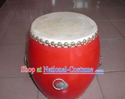 Chinese Traditional 30cm Diameter Red Drum