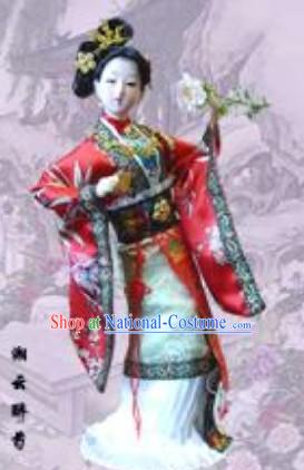 Handmade Peking Silk Figurine Doll - Shi Xiangyun in Dream of the Red Chamber