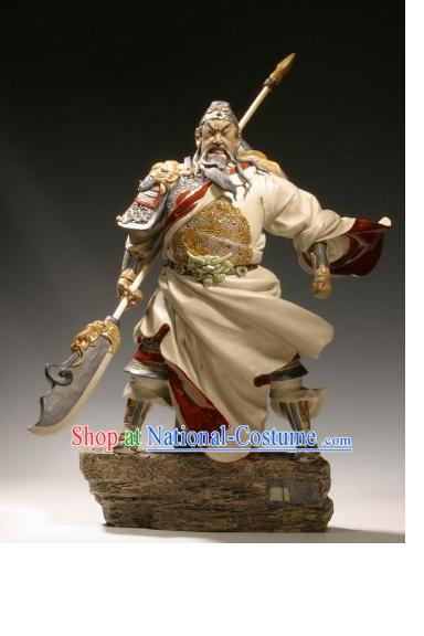 Chinese Classic Shiwan Ceramics Statue Arts Collection - Bravest