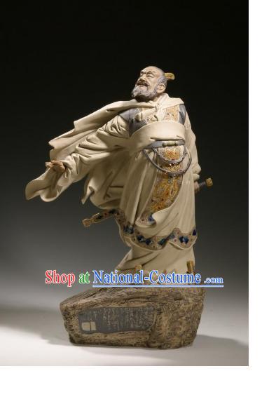 Chinese Classic Shiwan Ceramics Statue Arts Collection - Cao Cao