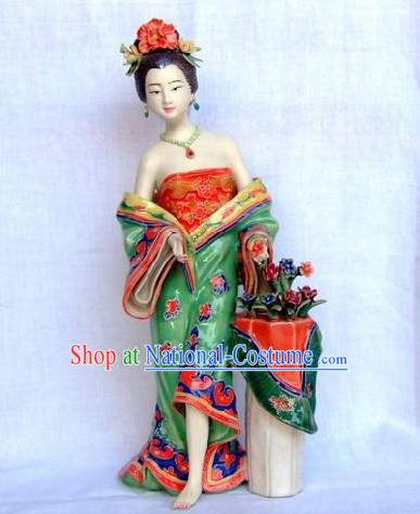 Chinese Classical Shiwan Statue - Lady of Tang Dynasty