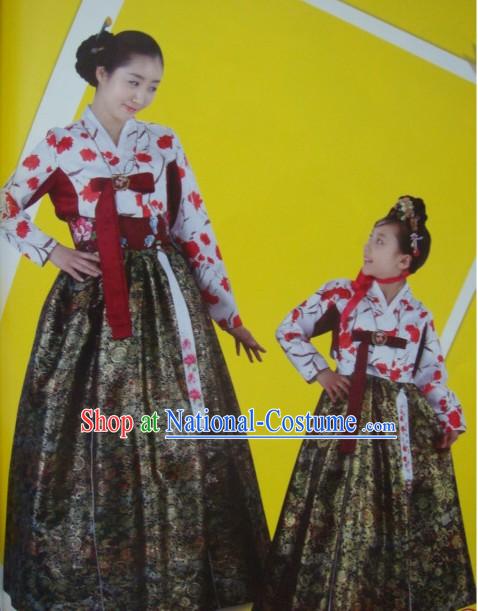 Korean Traditional Handmade Hanbok for Mother and Daughter _2 sets_