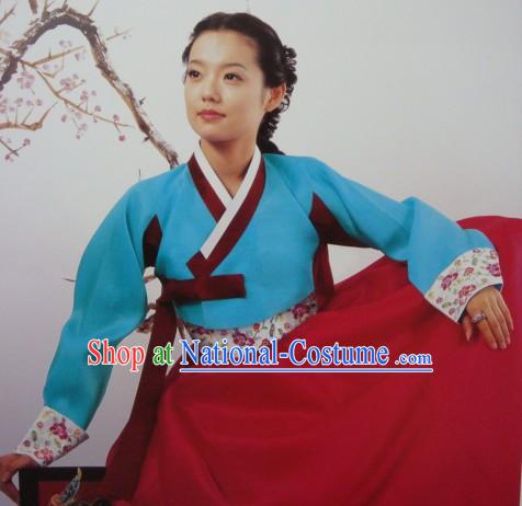 Korean Traditional Huang Zhenyi Dress Hanbok for Women