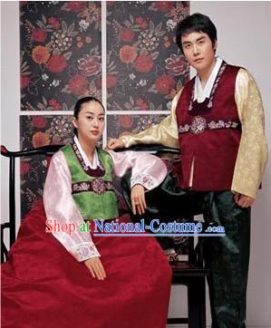 Korean Classic 100_ Handmade Korean Hanbok for Couple-Autumn Lovers