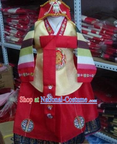 Korean Traditional Handmade Hanbok for Children Girls