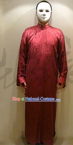 Chinese Ancient Traditional Long Jacket Ma Gua_Aba_ for Man