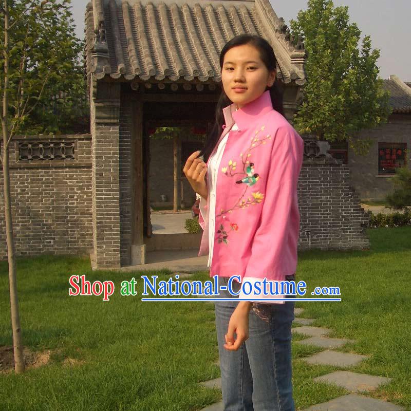 Stunning Chinese Delicate Cheong-sam Blouse _pink_