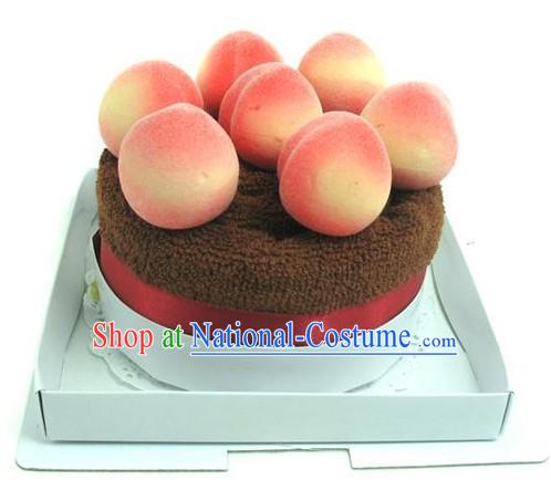 Cotton Peach Towel Cake - Christmas and New Year Gift