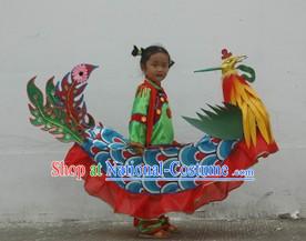 Chinese Traditional Handmade Phoenix Costumes for Children