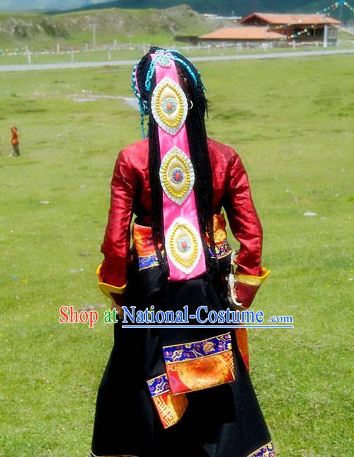 China Tibetan Female Clothing Complete Set