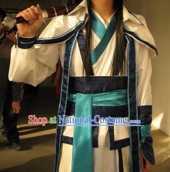 COSPLAY Chinese Ancient Swordman Dress Complete Set