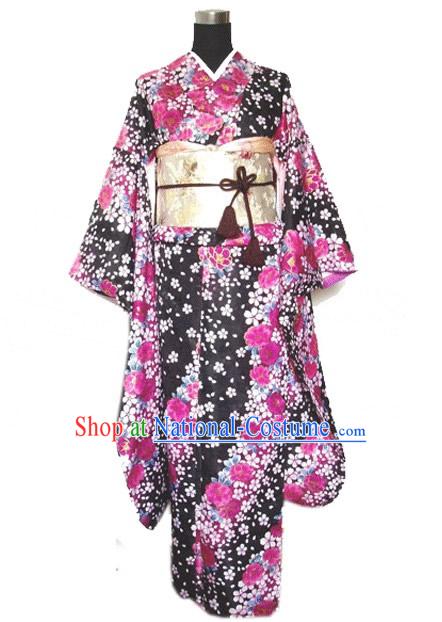 Japanese Traditional Kimono Dress - Flower