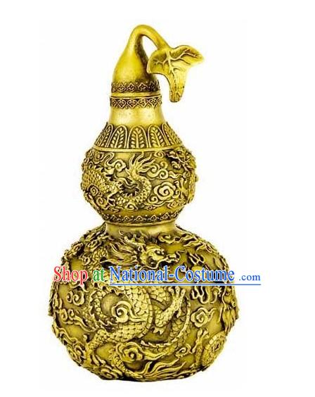 Kai Guang Feng Shui Chinese Golding Dragon Bottle Gourd _good for old and young_