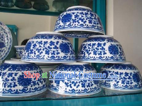 Chinese Classic Jing De Zhen Ceramic Blue and White Porcelain Bowl