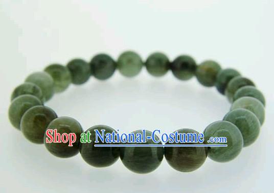 Chinese Classic Green Crystal Bracelet _being confident and decisive_