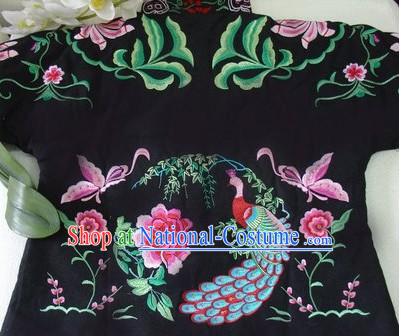 Supreme Chinese Traditional Hands Embroidered Phoenix Warm Cotton Jacket