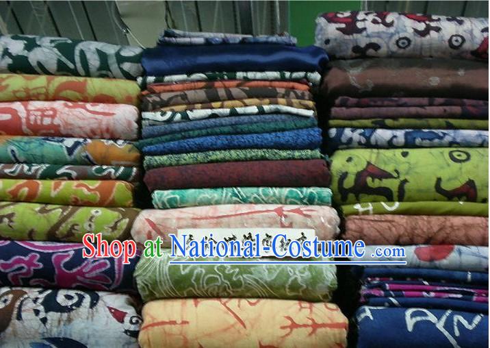 China Traditional Mandarin Hand Made Batik Fabric Collection