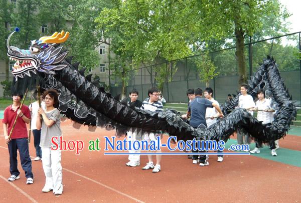 Shinning Black Dragon Dance Costume Complete Set