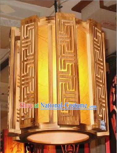 Chinese Antique Style Wooden Ceiling Palace Lantern