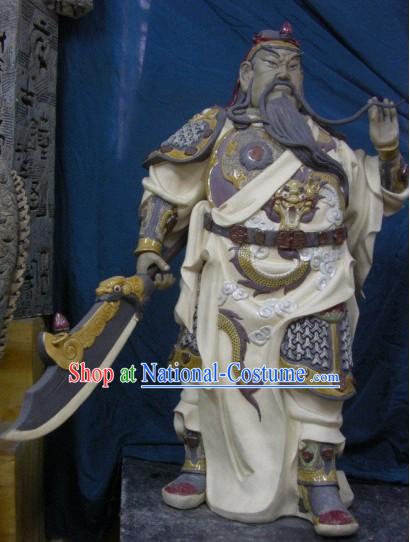 Chinese Classic Shiwan Ceramics Statue Arts Collection - Guan Yu