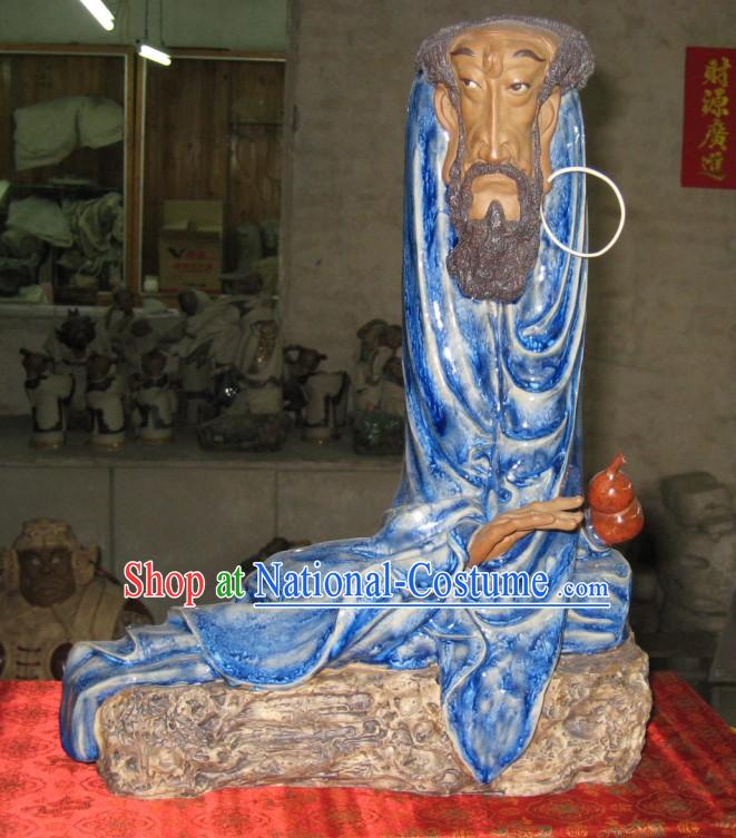 Chinese Classic Shiwan Ceramics Statue Arts Collection - Thinking