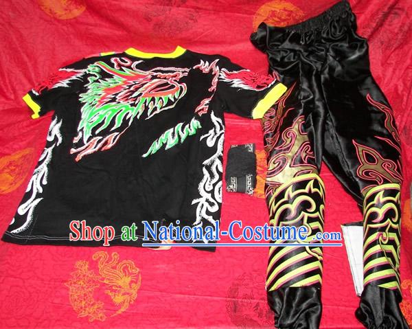 Professional Luminous Dragon Dance Costumes, Pants, Leg Coverings for Dancer _black_