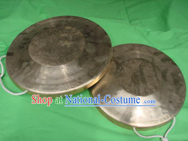 Traditional Lion and Dragon Dance Brass Gong Set