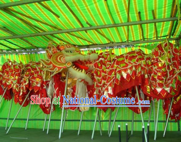 Supreme Traditional Large Dragon Dance Equipments Complete Set