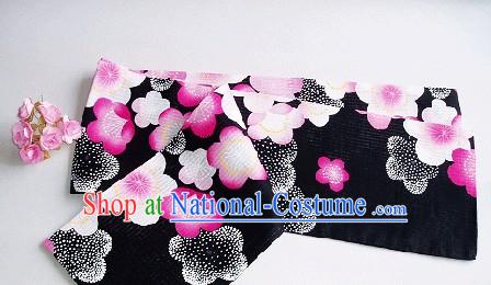 Japanese Traditional Handmade Flowery Kimono Belt