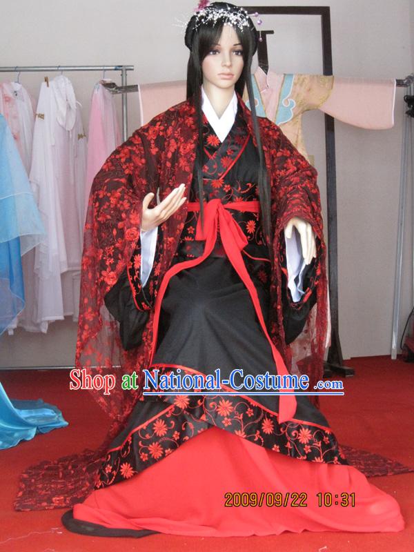 Han Dynasty Ancient Chinese Clothing Complete Set for Women