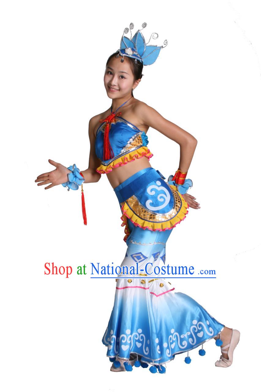 Chinese Traditional Dance Costumes Complete Set