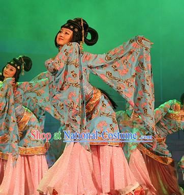 Ancient Chinese Palace Dance Costumes Complete Set