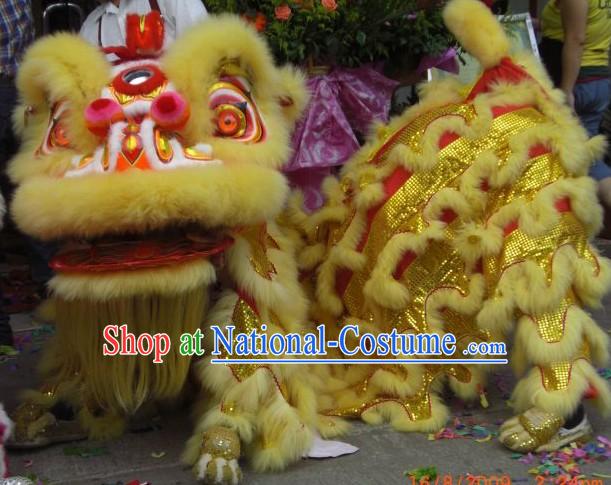 Happy Festival Celebration Lion Dance Costumes Complete Set for Children