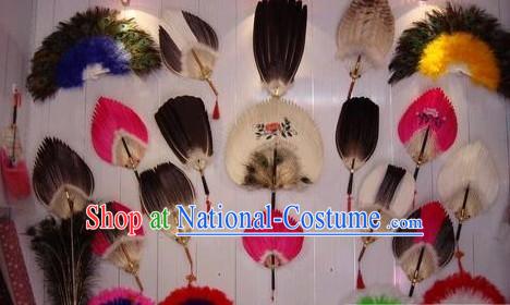 Chinese Traditional Feather Fans