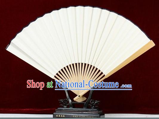 Chinese Handmade Plain White Fan