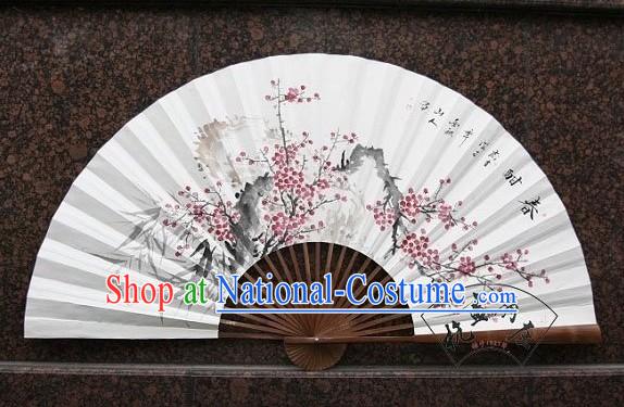 Chinese Hand Painted Large Handing Wall Fan