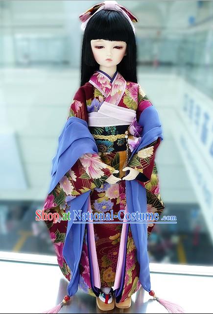 Japan Traditional Costumes Complete Set for Girls