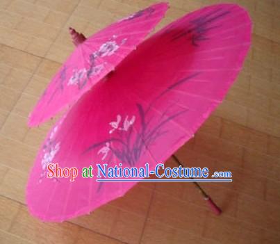 Chinese Hand Made and Painted Two-Layers Silk Wedding Romantic Umbrellas_Parasols 1