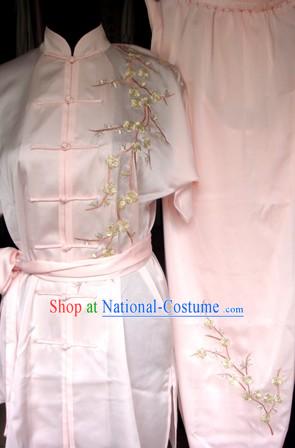 Supreme Embroidered Plum Blossom Tai Chi Clothes Set