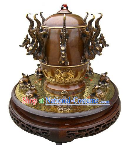 Chinese Hand Made and Carved Seismograph Collectible