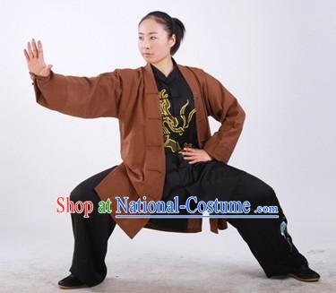 Professional Kung Fu Tai Chi Master Cotton Mandarin Blouse