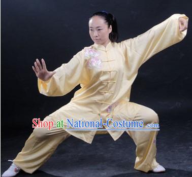 Chinese Classic Embroidered Lotus Women Tai Chi Uniform