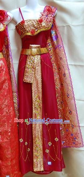 Thai Classic Court Dress Complete Set