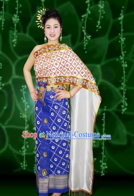 Traditional Thai Court Dress Costume Complete Set